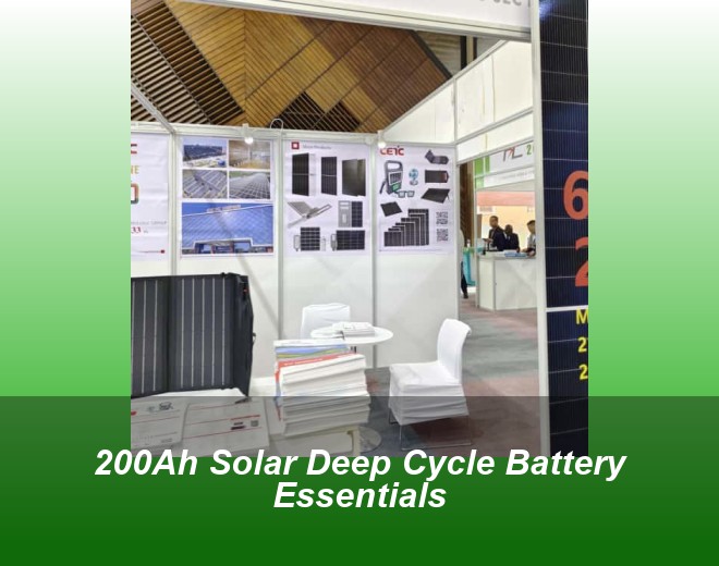 200Ah Solar Deep Cycle Battery Essentials